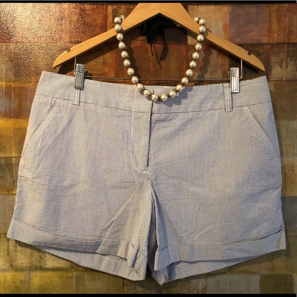 J. CREW "City Fit" Seersucker 5” Shorts Sz 14 NWOT - Picture 7 of 8